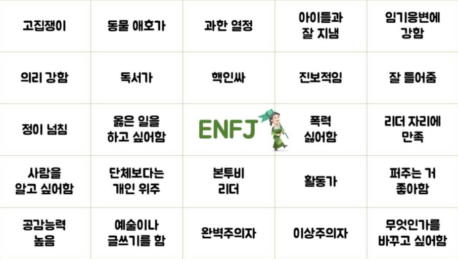 enfj-빙고