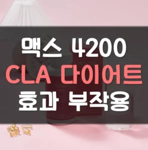 Read more about the article 맥스4200 cla 다이어트 보조제 부작용 효과