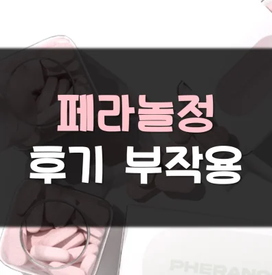 페라놀정-후기-내돈내산