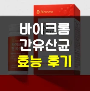 Read more about the article 바이크롬 간유산균 효능 부작용 후기 가격