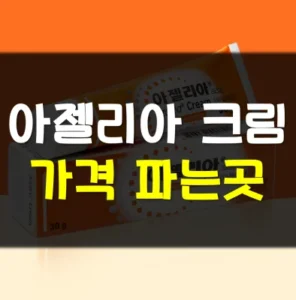 Read more about the article 아젤리아크림 가격 파는곳 사용법