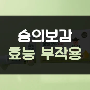 숨의보감-효능