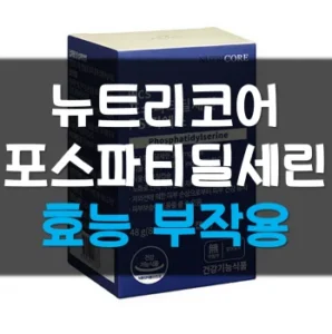 Read more about the article 뉴트리코어 포스파티딜세린 가격 효능 부작용