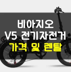 Read more about the article 비아지오v5 전기자전거 렌탈 가격 후기