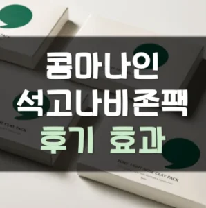 Read more about the article 콤마나인 석고나비존팩 후기 효과
