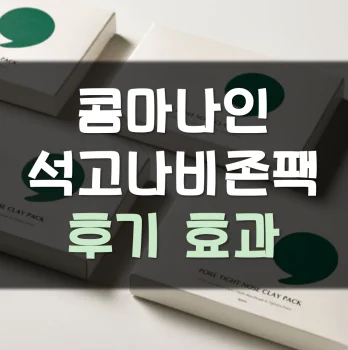 콤마나인-석고나비존팩-후기