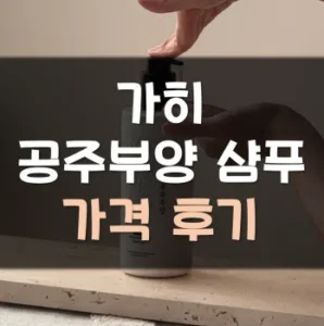 Read more about the article 가히 공주부양 샴푸 가격 후기