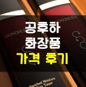 Read more about the article 공후하 화장품 후기 가격 효과