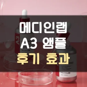 Read more about the article 메디인랩 A3앰플 후기 효과