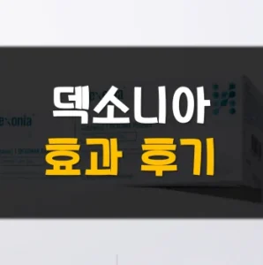 Read more about the article 덱소니아 후기 부작용 효과