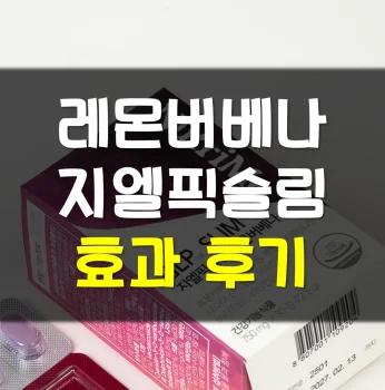 레몬버베나-지엘픽슬림-후기