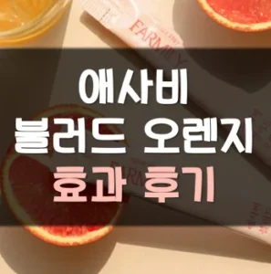 Read more about the article 애사비 블러드 오렌지 후기 효과