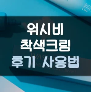 Read more about the article 워시비 착색크림 후기 사용법 효과