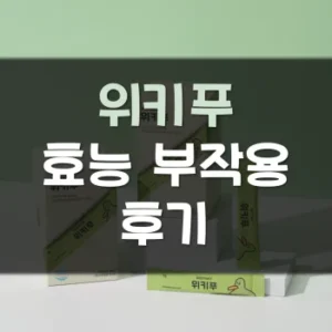 Read more about the article 바디웨이 위키푸 후기 효능 부작용 정리