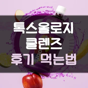 Read more about the article 톡스올로지 클렌즈 48시간 후기 먹는법