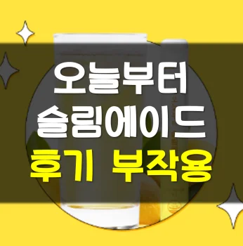 오늘부터-슬림에이드-후기