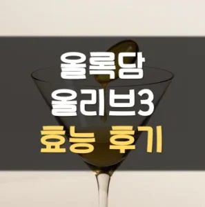 Read more about the article 올록담 올리브3 내돈내산 후기 효능 정리