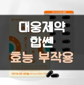 Read more about the article 대웅제약 합쎈 효능 부작용 후기