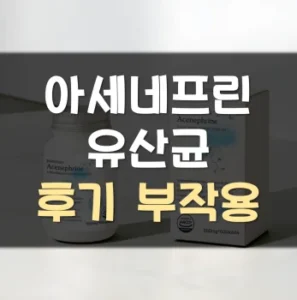 Read more about the article 아세네프린 유산균 부작용 효능 후기