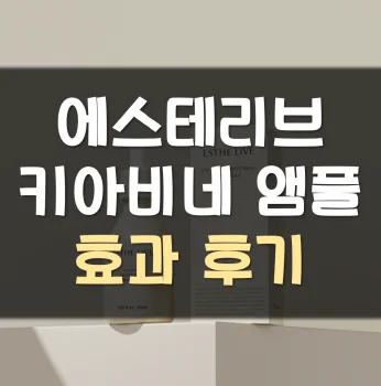 에스테리브-키아비네-앰플-후기