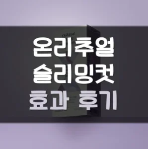 Read more about the article 온리추얼 슬리밍컷 다이어트 후기 효과