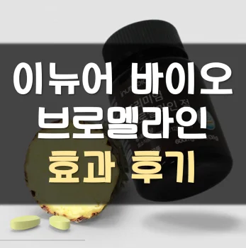이뉴어바이오-브로멜라인-후기