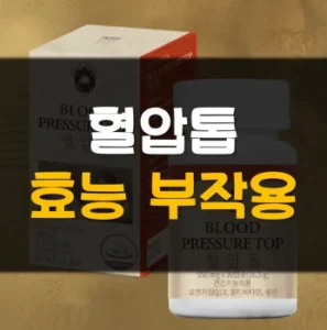 Read more about the article 혈압톱 효능 부작용 가격 후기 정리