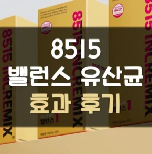 Read more about the article 8515 밸런스 유산균 후기 효과 부작용