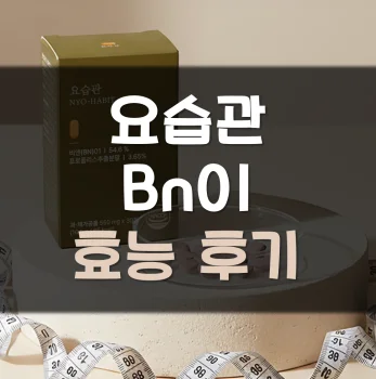 Read more about the article 요습관 bn01 효능 부작용 후기