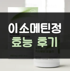 Read more about the article 이소메틴정 효능 후기 가격