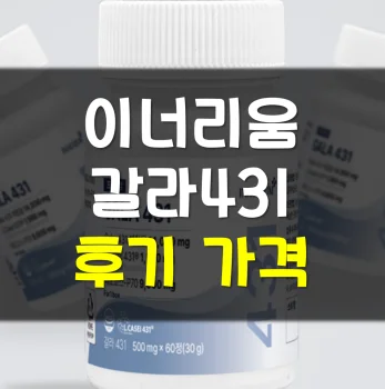 Read more about the article 이너리움 갈라431 내돈내산 후기 가격 부작용