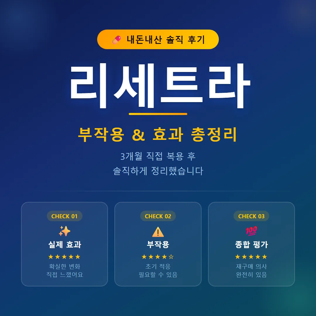 리세트라-부작용