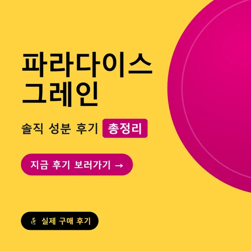 파라다이스 그레인-후기