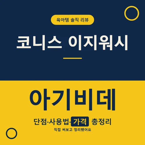 코니스 이지워시 아기비데-단점