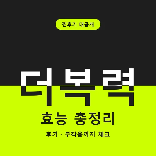 더복력-후기
