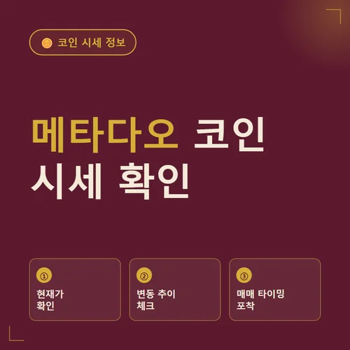메타다오 코인-시세