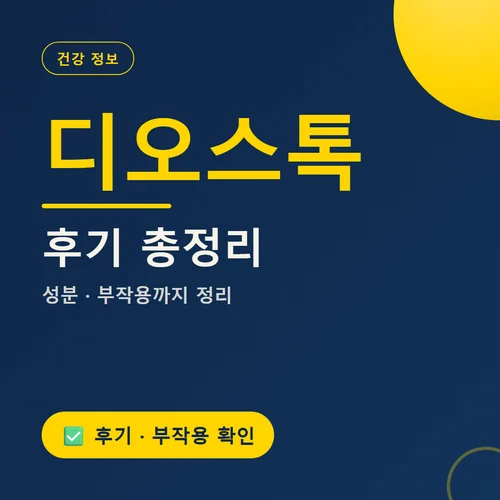 디오스톡-후기