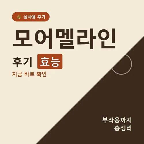 모어멜라인-후기