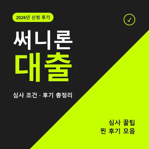 써니론 대출-후기