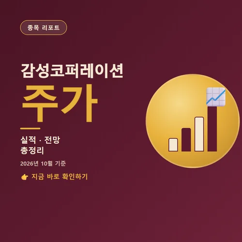 감성코퍼레이션 주가