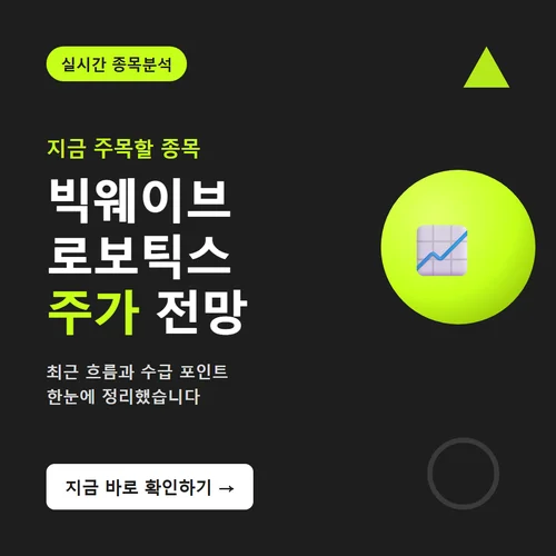 빅웨이브로보틱스 주가