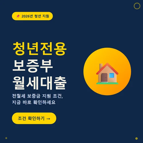 청년전용 보증부월세대출-조건