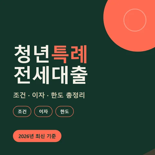 청년특례전세대출-조건