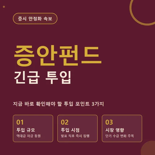 증안펀드-투입